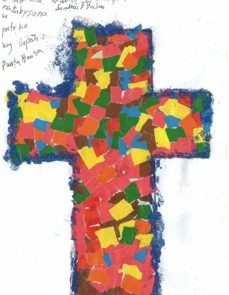 san shai poem with her art work