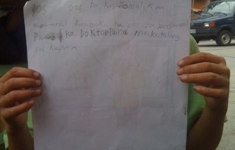 julius santiago with doctor poem school-in-a-cart feb 2013