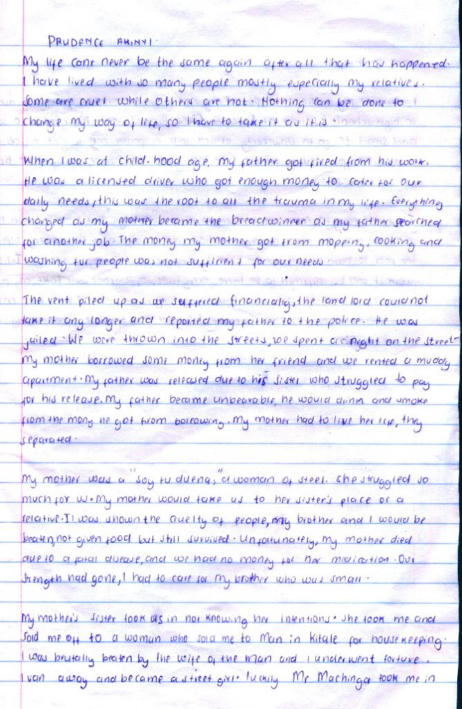 Akinyi Prudence Nike All Women essay Lenana June 2015