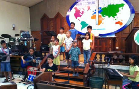 Music-in-a-Cart first church performance May 2015