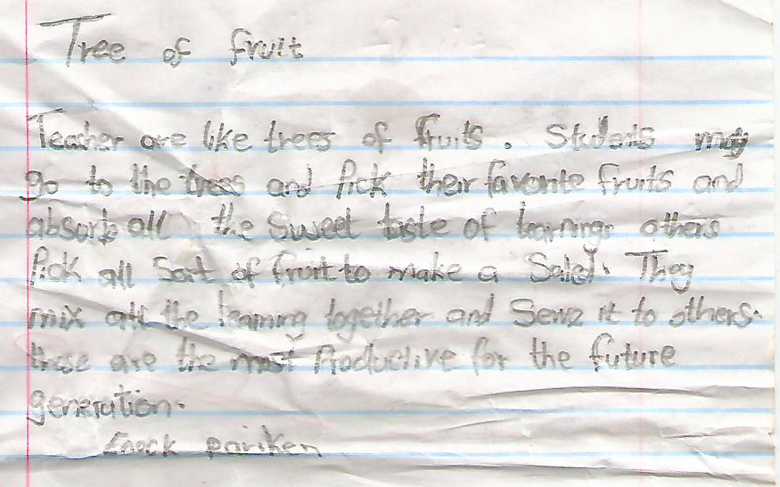 Enock Pariken Tree of Fruit Namelok jan 2016