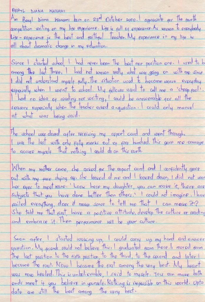 Beryl Achieng Wanami Last to First Tami Feb 2017