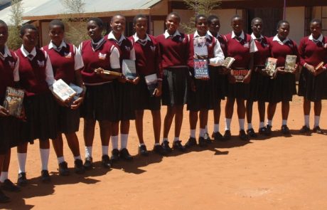Books DBA students outside Lenana Dec 2017