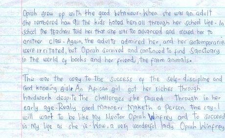 Diana Cherop Oprah 3rd Comp 2nd place Caroline Lenana Oct 2015