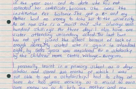 Dolphine Moraa Tears of Joy essay Teri Lenana Dec 2014