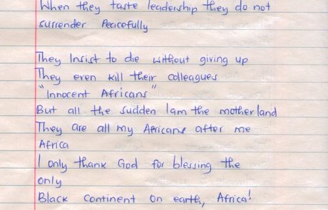 Favour Wamboi Identity poem CNM Lenana Jan 2015