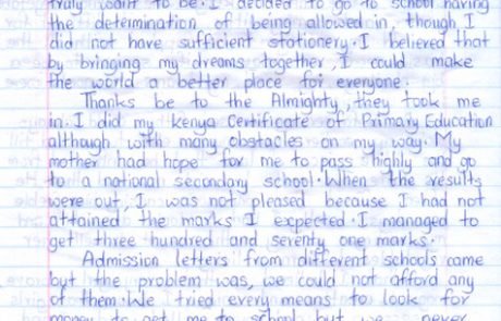 Joyce Khavakali Never Give Up Erin Lenana Dec 2014