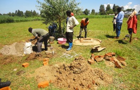 results building water well lenana aug 2014