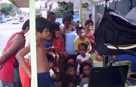 School in a cart children