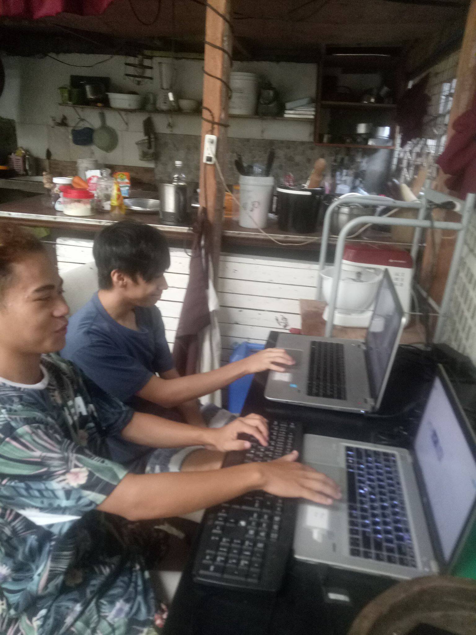 Reynald del Rosario and Stephano Abalayan-remote learning-Oct2020